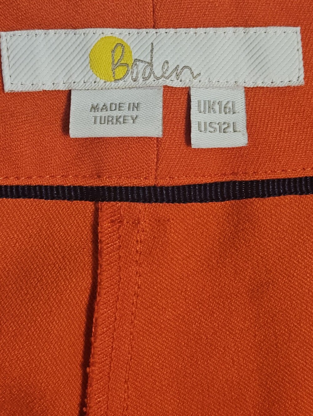 BODEN BI STRETCH HIGH RISE LONG FLARED TROUSERS 12 LONG - Picture 7 of 7